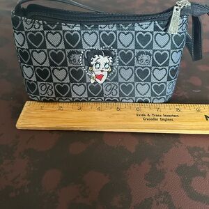 Betty Boop Black and Gray small handbag